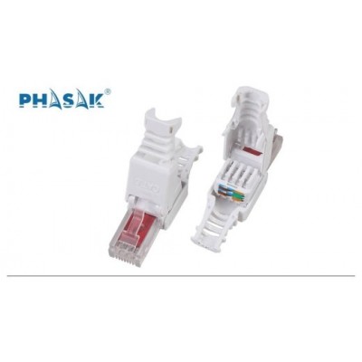 PASHAK Conector RJ45 Cat. 6 UTP Toolless en Huesoi